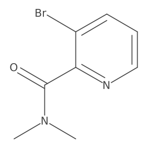 3-Bromo-N,N-dimethylpyridine-2-carboxamide Structure