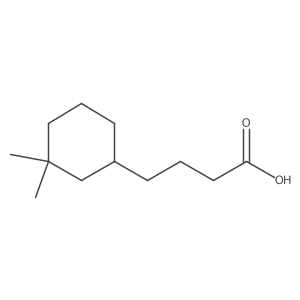 4-(3,3-Dimethylcyclohexyl)butanoic acid Structure