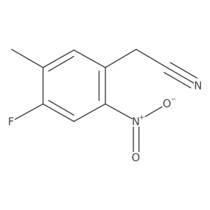 4-Fluoro-5-methyl-2-nitrophenylacetonitrile Structure