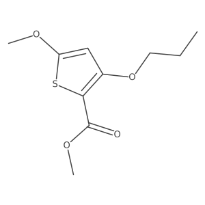Methyl 5-methoxy-3-propoxythiophene-2-carboxylate结构式