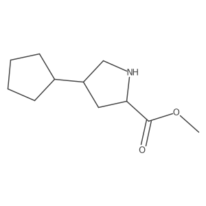 Methyl 4-cyclopentylpyrrolidine-2-carboxylate Structure