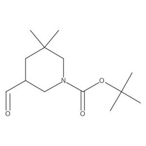 Tert-butyl 5-formyl-3,3-dimethylpiperidine-1-carboxylate Structure