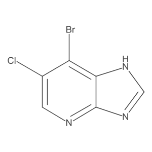 7-bromo-6-chloro-3H-imidazo[4,5-b]pyridine Structure