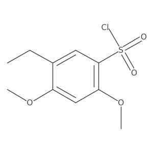 5-Ethyl-2,4-dimethoxybenzene-1-sulfonyl chloride结构式
