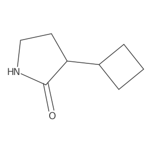 3-Cyclobutylpyrrolidin-2-one Structure