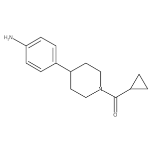 [4-(4-Aminophenyl)-1-piperidinyl]cyclopropylmethanone Structure