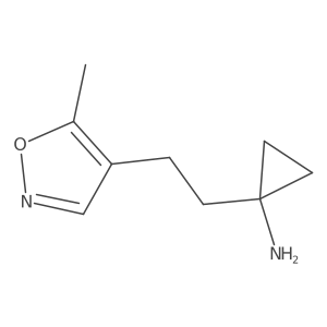 1-[2-(5-Methyl-1,2-oxazol-4-yl)ethyl]cyclopropan-1-amine Structure
