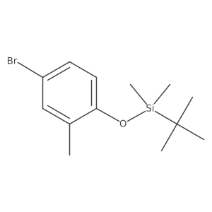 2-(t-Butyldimethylsilyloxy)-5-bromotoluene Structure