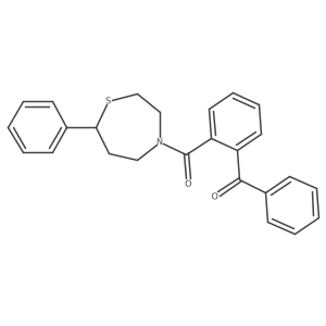 (2-Benzoylphenyl)(7-phenyl-1,4-thiazepan-4-yl)methanone结构式