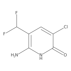 6-Amino-3-chloro-5-(difluoromethyl)pyridin-2-ol Structure