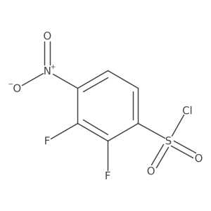 2,3-Difluoro-4-nitrobenzene-1-sulfonyl chloride Structure