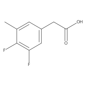 3,4-Difluoro-5-methylphenylacetic acid结构式