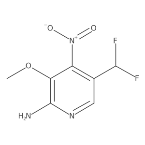 5-(Difluoromethyl)-3-methoxy-4-nitropyridin-2-amine Structure