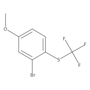 3-Bromo-1-methoxy-4-[(trifluoromethyl)thio]benzene结构式