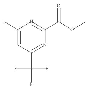 Methyl [6-methyl-4-(trifluoromethyl)pyrimidin-2-yl]carboxylate结构式