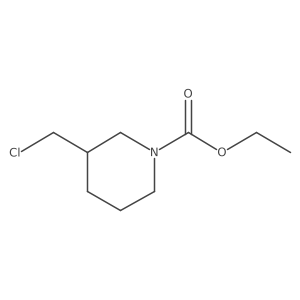 Ethyl 3-(chloromethyl)piperidine-1-carboxylate结构式