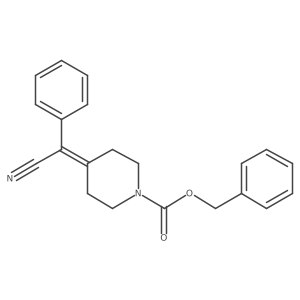 benzyl 4-[cyano(phenyl)methylene]piperidine-1-carboxylate Structure