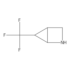 5-(Trifluoromethyl)-2-azabicyclo[2.1.0]pentane结构式