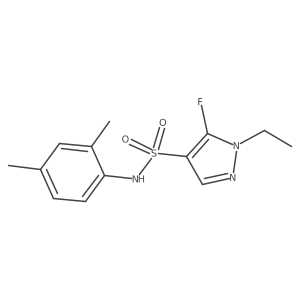 N-(2,4-Dimethylphenyl)-1-ethyl-5-fluoro-1H-pyrazole-4-sulfonamide Structure