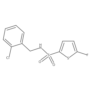 N-(2-Chlorobenzyl)-5-fluorothiophene-2-sulfonamide Structure