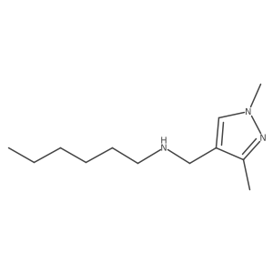 [(1,3-dimethyl-1H-pyrazol-4-yl)methyl](hexyl)amine结构式