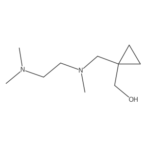 1-[[[2-(Dimethylamino)ethyl]methylamino]methyl]cyclopropanemethanol结构式