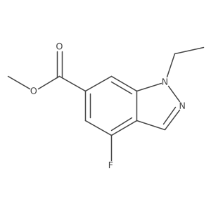 Methyl 1-ethyl-4-fluoro-1H-indazole-6-carboxylate Structure