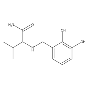 2-{[(2,3-Dihydroxyphenyl)methyl]amino}-3-methylbutanamide Structure