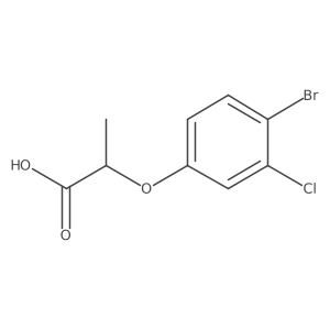 2-(4-Bromo-3-chlorophenoxy)propanoic acid结构式