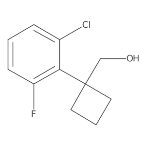 [1-(2-Chloro-6-fluorophenyl)cyclobutyl]methanol Structure
