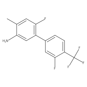 3',6-Difluoro-4-methyl-4'-(trifluoromethyl)-[1,1'-biphenyl]-3-amine结构式