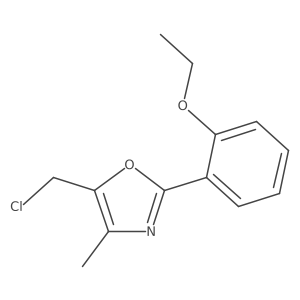 5-(Chloromethyl)-2-(2-ethoxyphenyl)-4-methyl-1,3-oxazole Structure