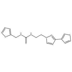 1-(thiophen-2-ylmethyl)-3-(2-(3-(thiophen-3-yl)-1H-pyrazol-1-yl)ethyl)urea Structure
