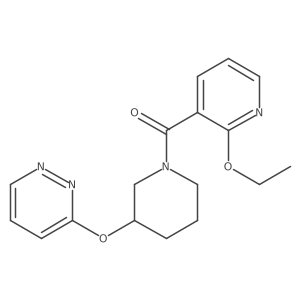 (2-Ethoxypyridin-3-yl)(3-(pyridazin-3-yloxy)piperidin-1-yl)methanone Structure