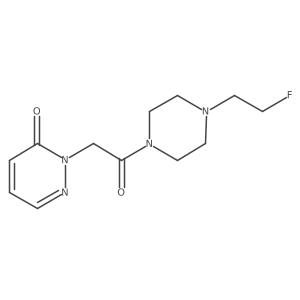 2-(2-(4-(2-fluoroethyl)piperazin-1-yl)-2-oxoethyl)pyridazin-3(2H)-one Structure