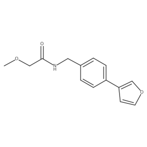 N-(4-(furan-3-yl)benzyl)-2-methoxyacetamide Structure