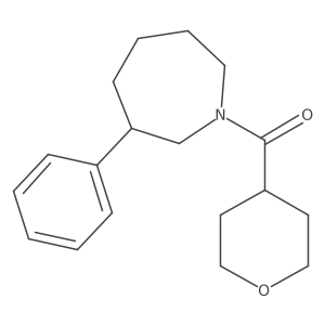 (3-phenylazepan-1-yl)(tetrahydro-2H-pyran-4-yl)methanone结构式