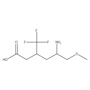 5-Amino-6-(methylsulfanyl)-3-(trifluoromethyl)hexanoic acid Structure