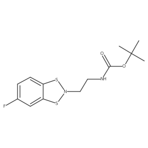 tert-Butyl N-[2-(5-fluoro-2H-1,3,2-benzodithiazol-2-yl)ethyl]carbamate Structure