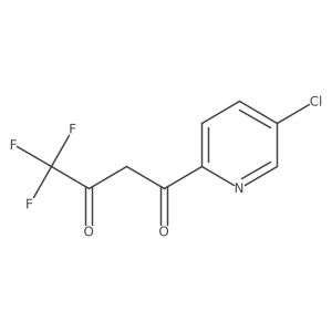 1-(5-Chloro-2-pyridinyl)-4,4,4-trifluoro-1,3-butanedione Structure