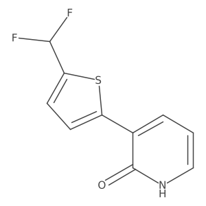 3-[5-(Difluoromethyl)-2-thienyl]pyridin-2-ol Structure