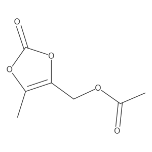 4-[(Acetyloxy)methyl]-5-methyl-1,3-dioxol-2-one Structure