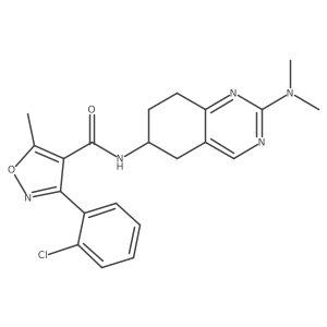 3-(2-chlorophenyl)-N-[2-(dimethylamino)-5,6,7,8-tetrahydroquinazolin-6-yl]-5-methyl-1,2-oxazole-4-carboxamide Structure