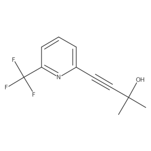 2-Methyl-4-[6-(trifluoromethyl)pyridin-2-yl]but-3-yn-2-ol Structure