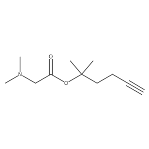 2-Methylhex-5-yn-2-yl dimethylglycinate Structure
