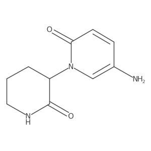 5-Amino-1-(2-oxopiperidin-3-yl)-1,2-dihydropyridin-2-one结构式