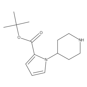 tert-butyl 1-(piperidin-4-yl)-1H-pyrrole-2-carboxylate Structure