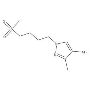 1-(4-methanesulfonylbutyl)-3-methyl-1H-pyrazol-4-amine Structure