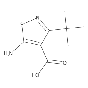 5-Amino-3-tert-butyl-1,2-thiazole-4-carboxylic acid Structure
