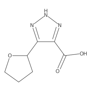 5-(oxolan-2-yl)-1H-1,2,3-triazole-4-carboxylic acid结构式